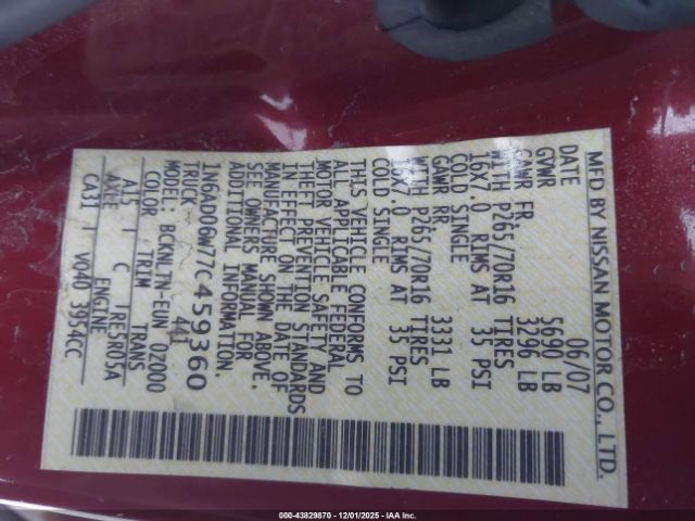 Nissan Frontier Se Image 8