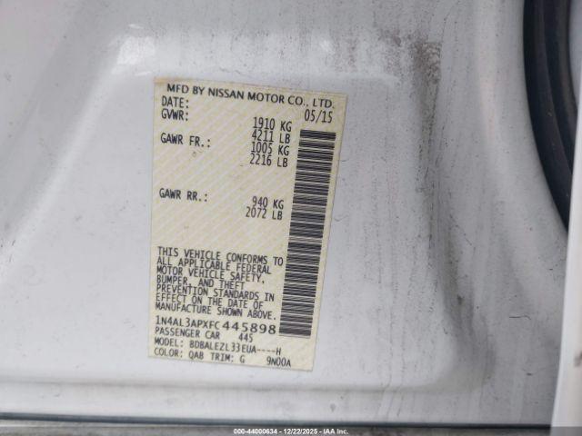 Nissan Altima 2.5 S Image 12