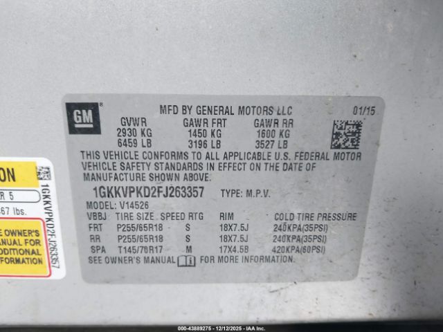 GMC Acadia Sle-2 Image 11