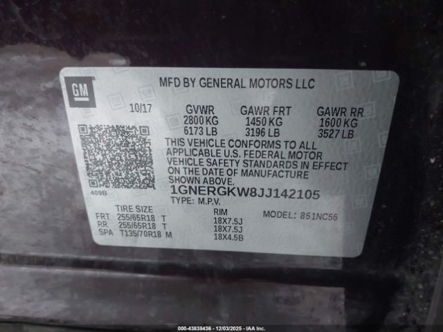 Chevrolet Traverse 1lt Image 9