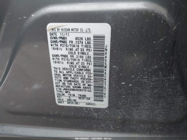 Nissan Rogue S Image 3