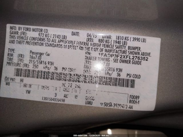 Ford Focus Se Image 3