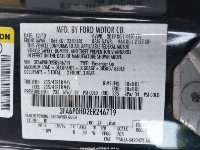 Ford Fusion Se Image 7