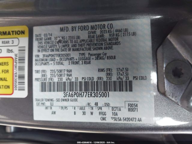 Ford Fusion Se Image 9