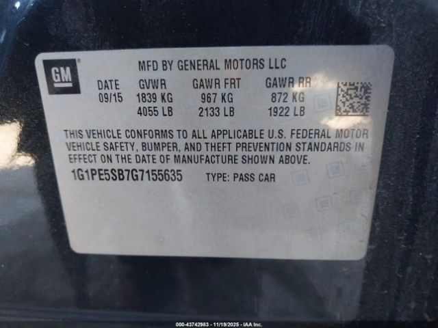 Chevrolet Cruze 1lt Auto Image 14