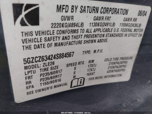 Saturn Vue V6 Image 8