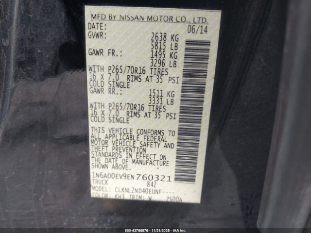 Nissan Frontier Sv Image 8