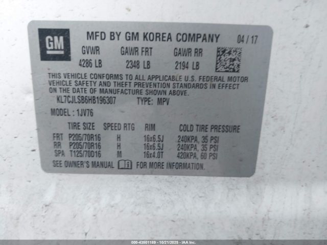 Chevrolet Trax Lt Image 10